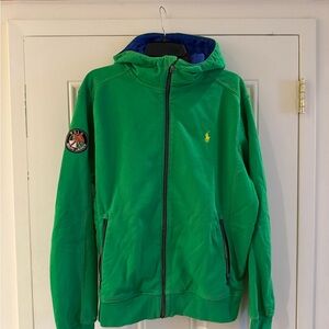 Polo Ralph Lauren Men’s Green Jacket with Blue Lining